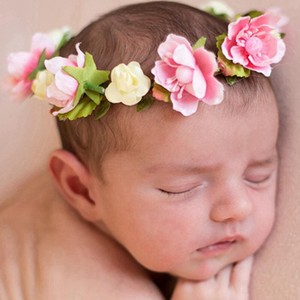 Baby Kids Hair Wreath Flower Wedding Party Crown Kids Hairband