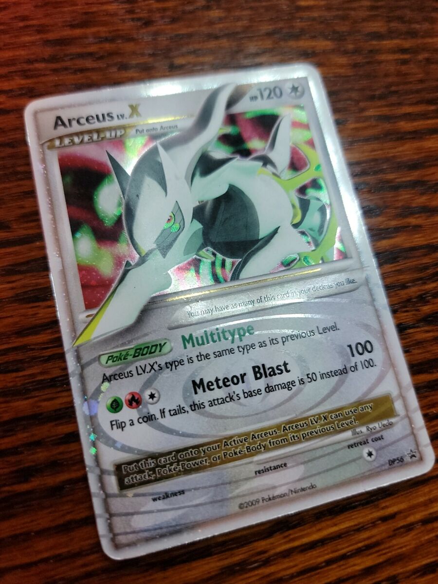 Arceus X DP56 Promo Pokemon Card MP Diamond and Pearl Vintage Nintendo Era