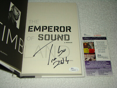 Timbaland Signed 1st Edition HB Book JSA #N49925 The Emperor Of Sound Rapper