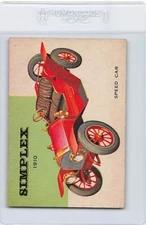 1954/55 Topps World On Wheels #29 Simplex Speed Car 1910 EX *DA-D2150