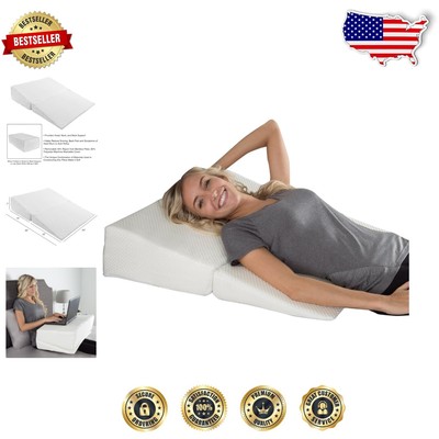 Memory Foam Folding Wedge Pillow Snoring Back Pain Relief in