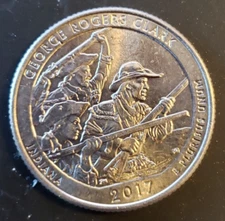 2017-D George Rogers Clark National Park Quarter AU / MS