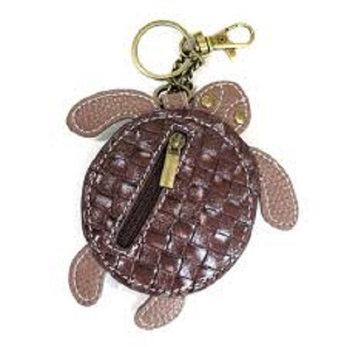 Chala Patch Crossbody Bag - Denim With Detachable Turtle Key Fob (Blue, Small)