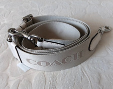 NWT Coach Branded Webbing Shoulder Xbody Replacement Strap CR460 Silver/Chalk
