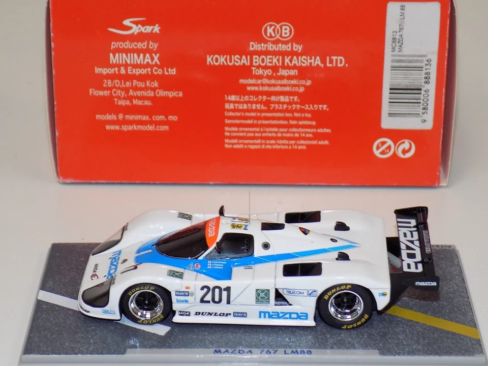 Coche 1/43 Spark Mazda 757 #201 de las 24 Horas de LeMans MC8813 TN133 Foto 3 de 3