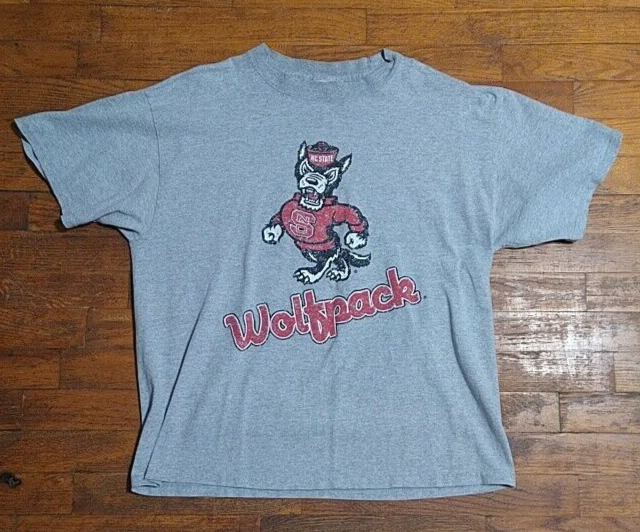 Vintage NC State Wolfpack Soffe Gray SS Tee Shirt Men's L