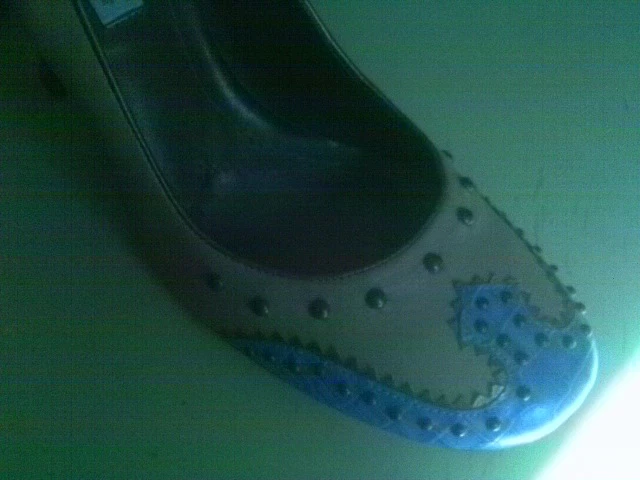 ANDRES BRASIL AZUL COCO BEIGE TODO CUERO BEBÉ MUÑECA BRONCE TACHUELA STILETTO 7 M  Foto 2 de 4