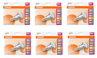 6x OSRAM LED Star R39 36° Reflektor 1,5W = 25W E14 36° EEK:F (Spektrum A-G)