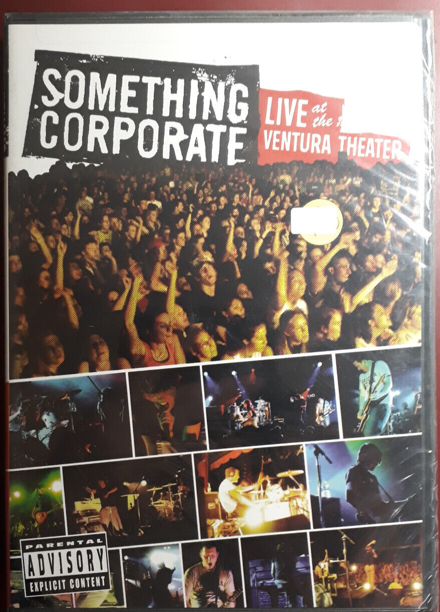 SOMETHING CORPORATE-LIVE AT THE VENTURA THEATER*DVD BRAND NEW SEALED SIGILLATO
