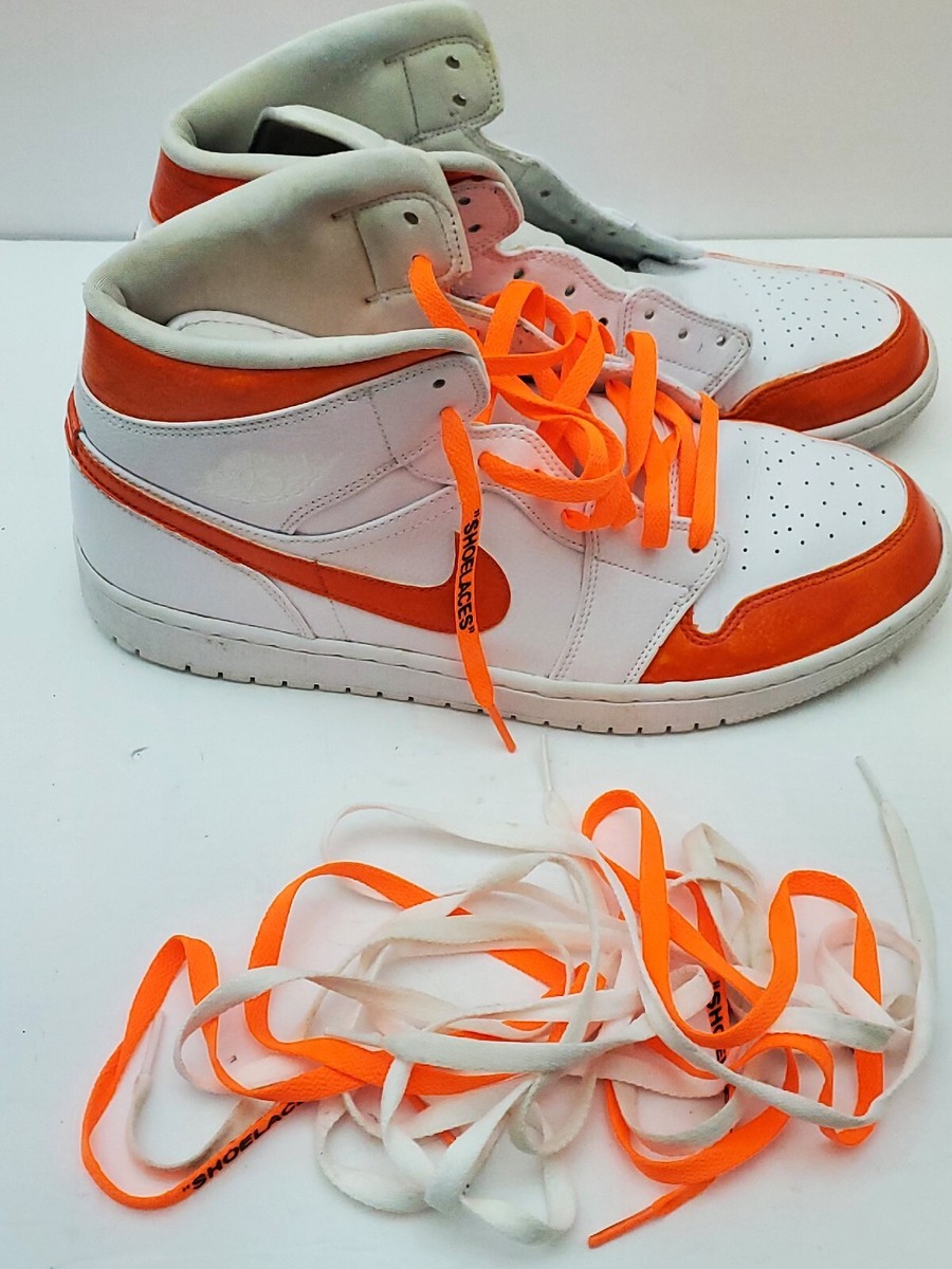Size 12 - Jordan 1 Mid Triple White 2019 - 554724-129 - custom