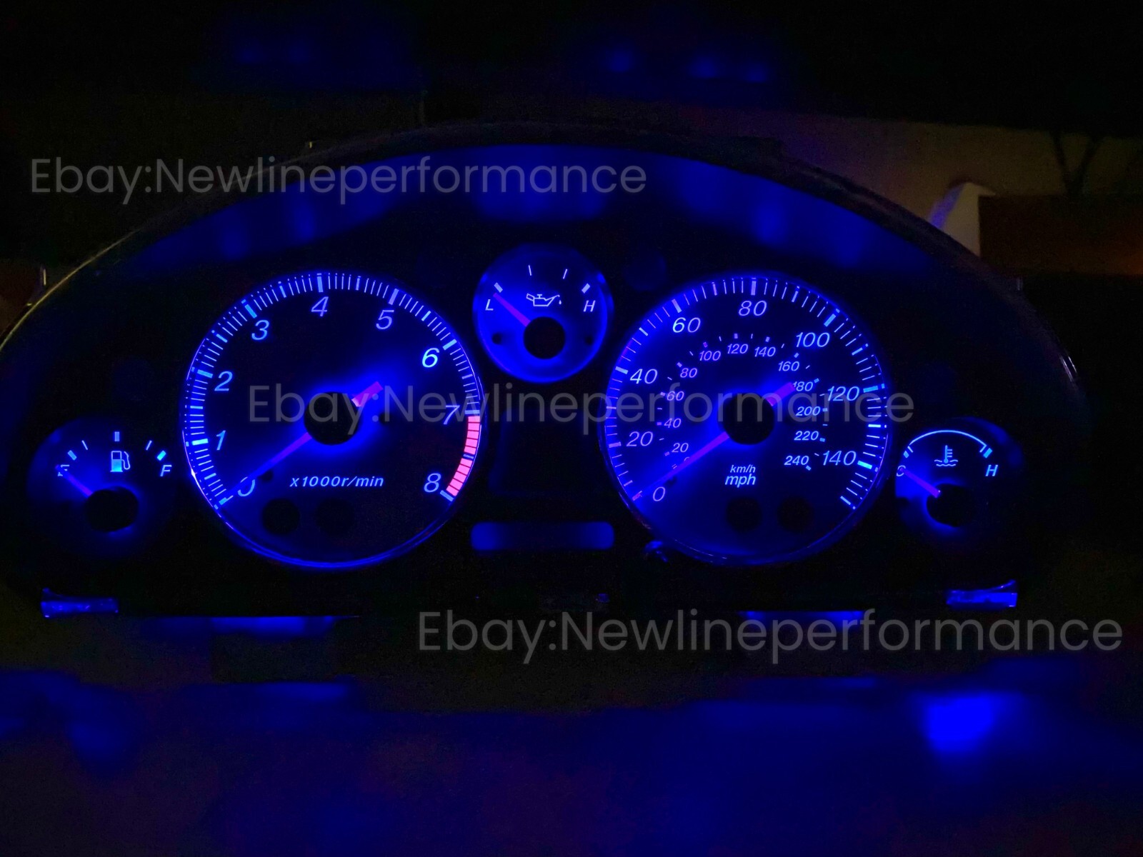 Blue Cluster LED Bulb kit Compatible with MX-5 Mazda Miata NB2 2001 ...