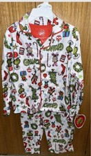 DR. SEUSS HOW THE GRINCH STOLE CHRISTMAS SLEEPWEAR 2 PIECE PAJAMA SET 4 6 8 10
