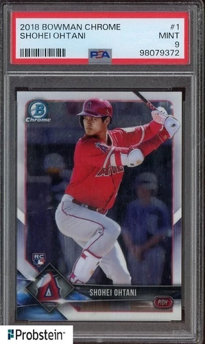 2018 Bowman Chrome #1 Shohei Ohtani Angels RC Rookie PSA 9 MINT