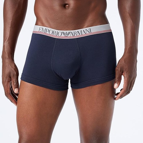 Emporio Armani Men's 3 Pack Stretch Cotton Trunk, Multi, XL - Picture 2 of 4