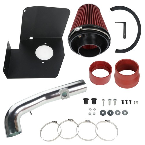 For 09-13 Chevy/GMC 1500 V8 4.8L/5.3L/6.0L Cold Air Intake Kit+Heat Shield Red - Picture 10 of 24