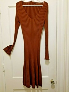 h&m ribbed midi dress
