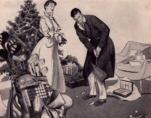 Spalding Bobby Jones Clubs Air Flite Ball Vintage 1955 Print Ad Christmas Gift