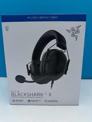 Razer Blackshark V2 X Gaming Headset Black - Used in original box