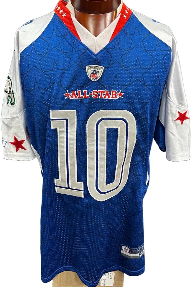 Подлинная винтажная футболка DeSean Jackson 2010 All Star Eagles Reebok на поле размер XL - Изображение 2 из 4