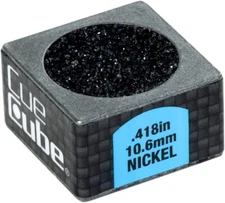 Cue Cube Nickel - Silver - Cue Tip Shaper Tool - Made in the U.S.A.