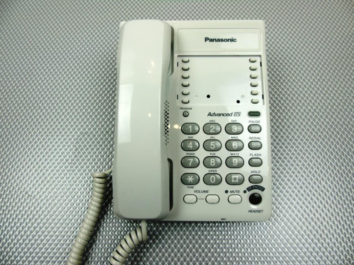Panasonic Sigle Line Corded 10 Speed Dial Speaker Phone White - KX