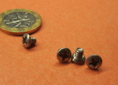 18-8 Stainless Oval Phillips Machine Screw 6-32 x 3/16'' Length, 100 pcs
