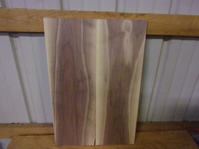 2 PC WALNUT LUMBER WOOD KILN DRIED BOARDS LOT 653V 24''X 8''X 1/2'' END MATCH FLAT