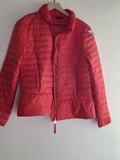Designer Massimo Dutti Red Light Weight Puffer Down Cropped Ski Jacket Size L