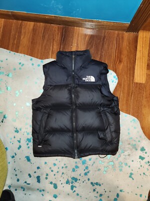 North Face / Men's Black Polyester Puffer Jacket Vest 700 / Size M
