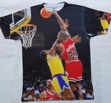 Custom Jordan Dunk on LA  Sublimated Shirt  gamma bred galaxy legend XII bulls
