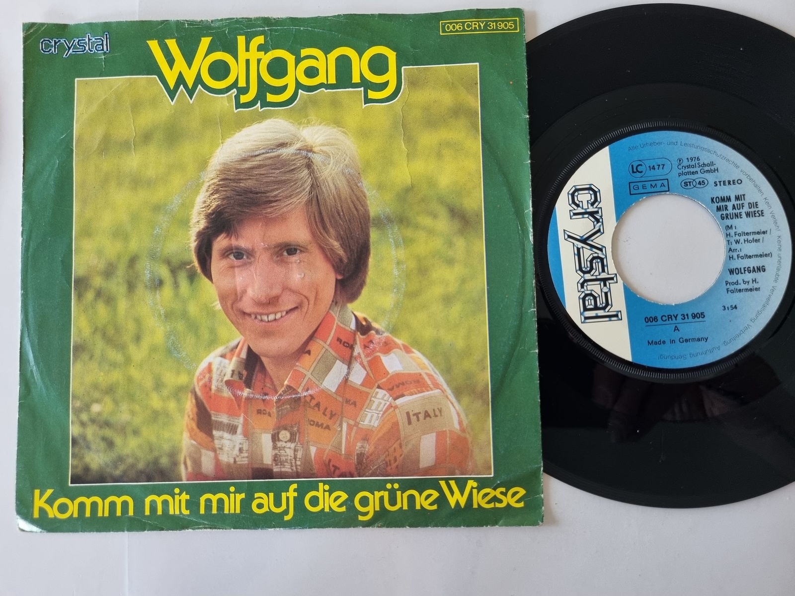 Wolfgang - Komm mit mir auf die grüne Wiese 7'' Vinyl Germany