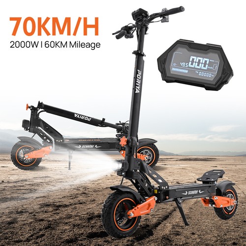 2000W Electric Scooter 70KM/H 60KM Foldable Portable Adult Off Road E-Bike - Picture 2 of 23