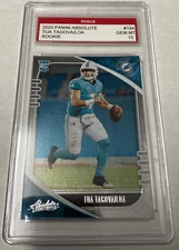 2020 Panini Absolute #194 Tua Tagovailoa Rookie🔥 Dolphins RC Graded GEM MINT 10
