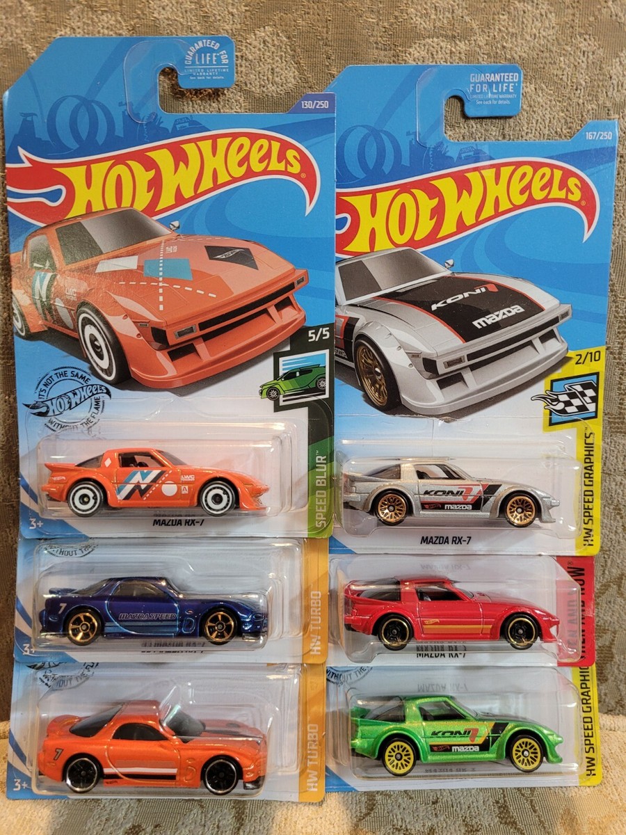 2020 Hot Wheels MAZDA RX-7 & '95 MAZDA RX-7, Models in 6