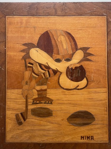 VUCKO vintage hecho a mano en placa de madera, Juegos Olímpicos Sarajevo 1984 - Imagen 7 de 22