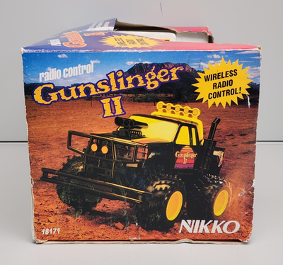 NIKKO フレックスモービル 1/14 ラジコン 箱・説明書付 27MHz 1980's Nikko Gunslinger II Remote Control Pickup Truck RC 18171