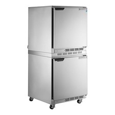 Beverage-Air UCF27AHC-23 and UCR27AHC-23 Double Stacked 27" Undercounter Freezer