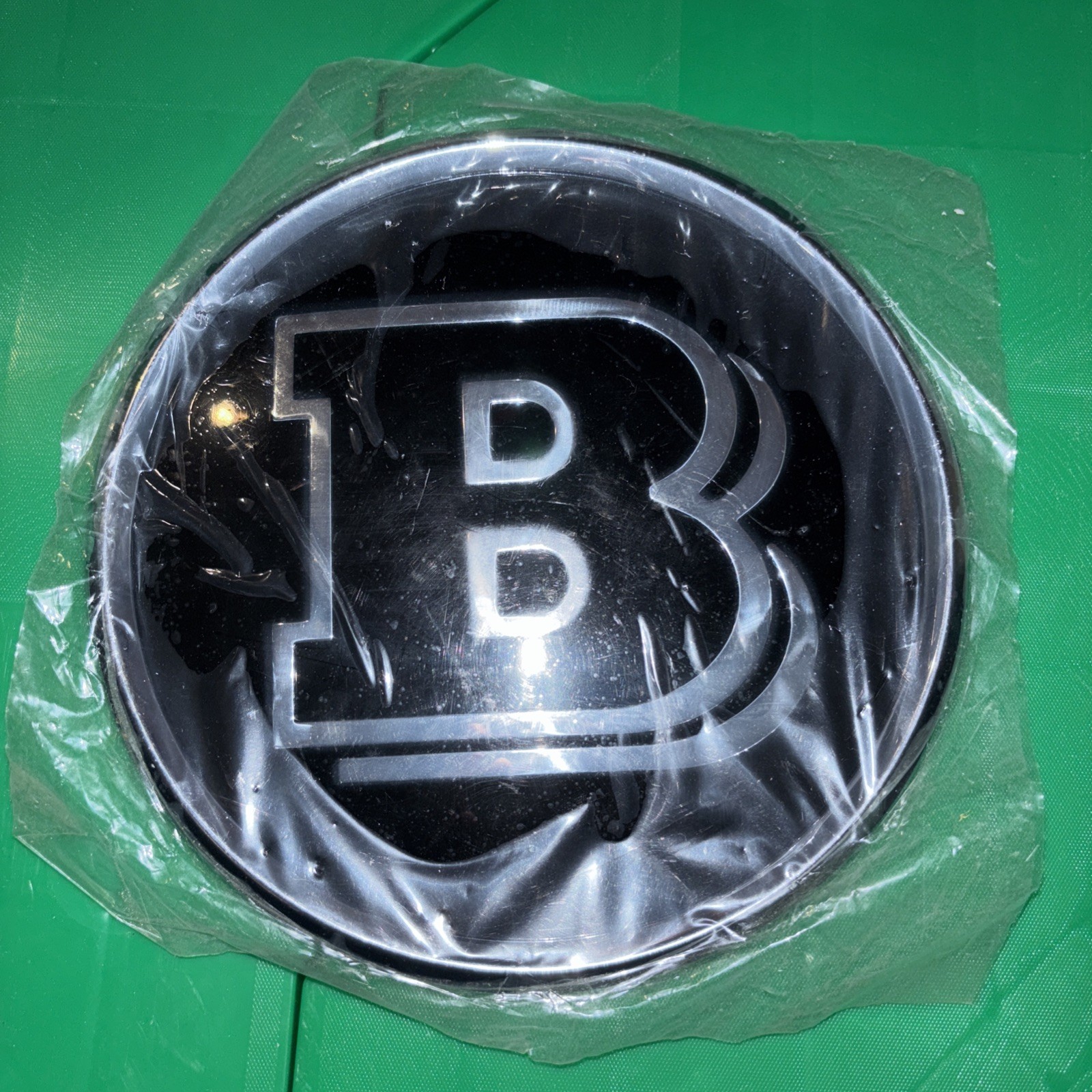 Black Brabus B 18.5CM Grille Badg Emblm for Mercedes Benz A B C E S Class