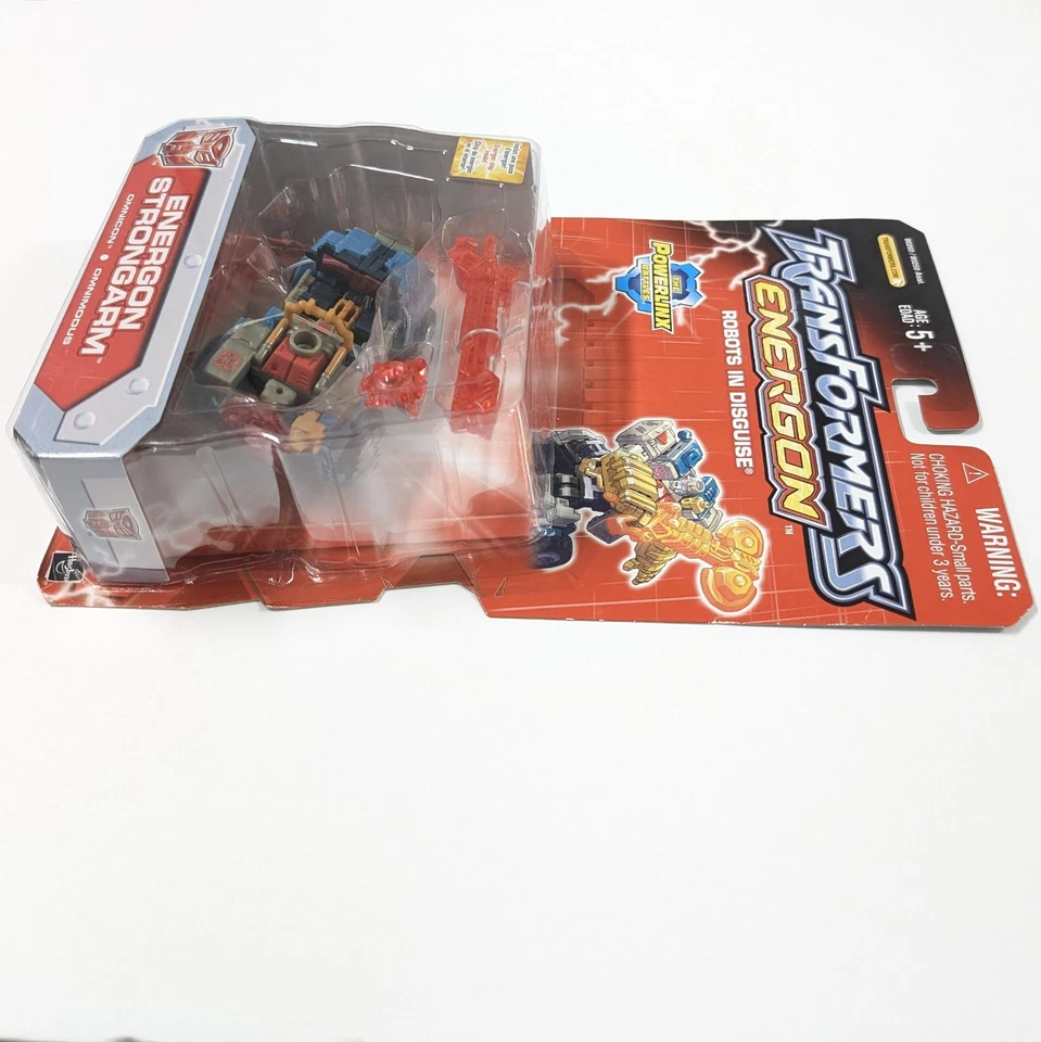 Figura de acción Transformers Energon Strongarm Omnicon 2003 Hasbro nueva en tarjeta Foto 4 de 4