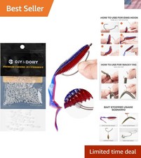 Fishing Bait Stoppers - 300 Silicone Retainers for Superior Hooking Precision