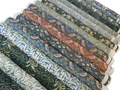 WILLIAM MORRIS SAMT STOFF Polster Vorhänge Kissen Lampenschirme