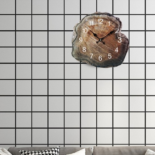 12 relojes silenciosos antiguos de grano de madera reloj salón oficina en casa decoración8337 - Imagen 7 de 7