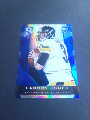 2013 Panini Spectra Materials Landry Jones #220 Blue /49 RC Rookie - Picture 2 of 4