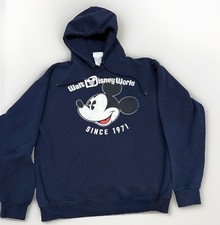 Walt Disney World Mickey Mouse Since 1971 Navy Hoodie Large