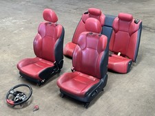 11-15 Lexus Is-f Red Leather Seats W Steering Wheel Oem A0.73
