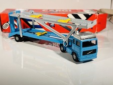 Corgi Juniors Red Box Volvo Globetrotter Car Transporter - Blue - Boxed
