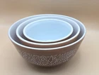 New ListingVTG Pyrex Woodland Pattern Vintage Mixing Nesting Bowls #401 #402 #403 Set of 3