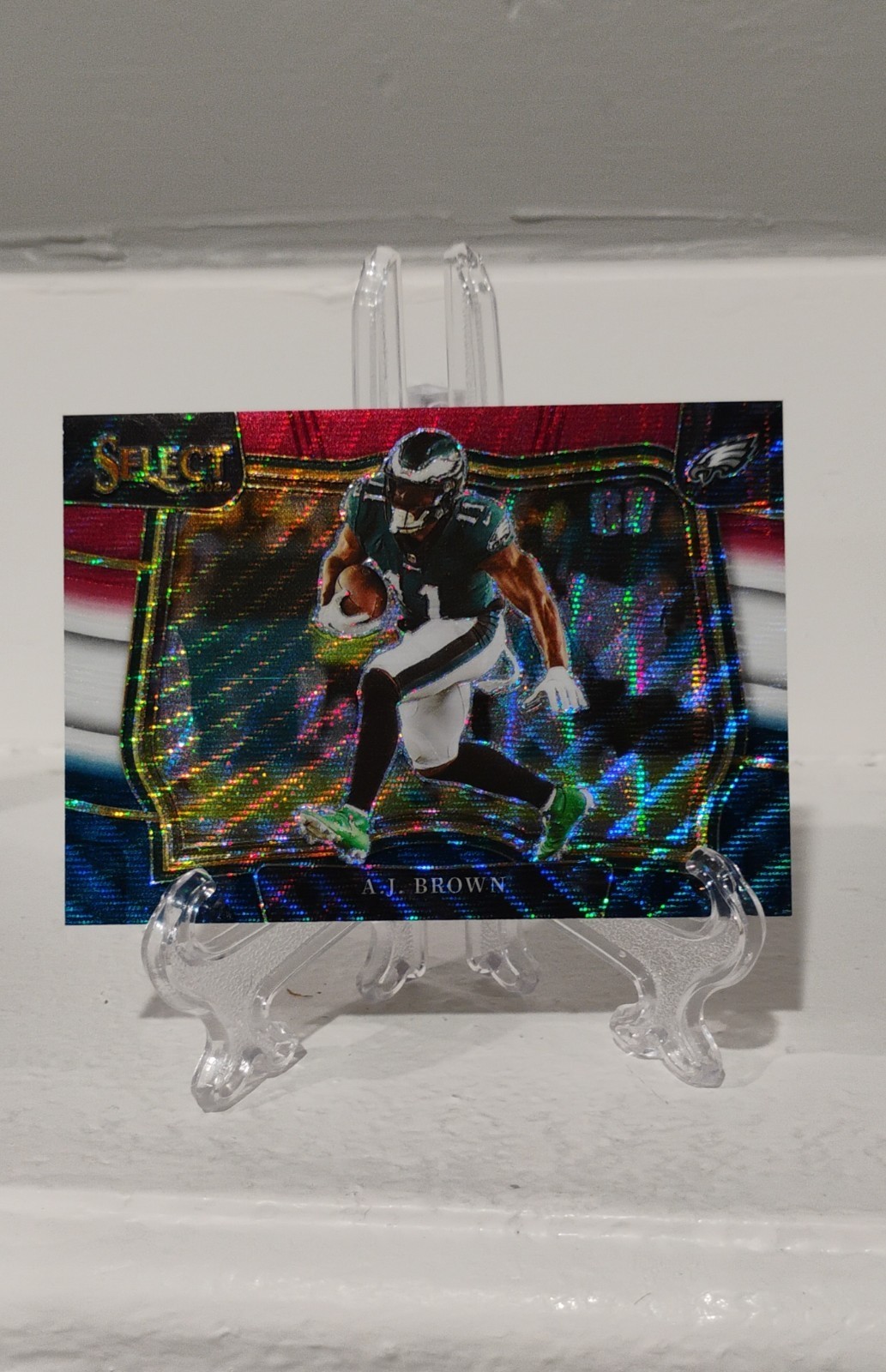 2022 Panini Select - Field Level A.J. Brown #431 Tri-Color Prizm /75