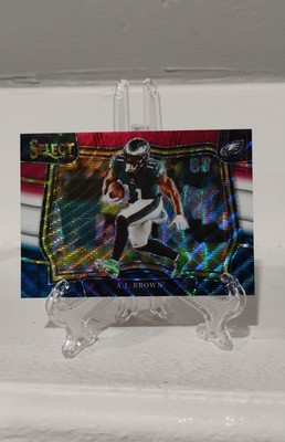 2022 Panini Select - Field Level A.J. Brown #431 Tri-Color Prizm /75