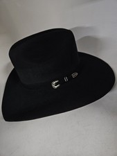Stetson 6X Buffalo Black Felt Cowboy Hat, Men's Size 7